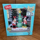 Disney Gemmy 6 Ft Mickey   Minnie Christmas Scene Airblown Inflatable