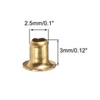 2 5mm X 3mm Through Hole Copper Hollow Rivets Grommets Circuit Board Pcb 200pcs