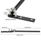 Steel Rod Bender 2-8mm Manual Wire Forming Jig With Metal Lever For Diy Projects