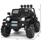 Electric Kids Ride On 12v Truck Car W  Mp3 Remote Control Black