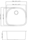 Stainless Steel Single Bowl D Shape Undermount Kitchen Sink 18 Gauge