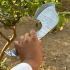 Custom Handmade Full Tang Damascus Steel Tactical Axe Hatchet With Sheath
