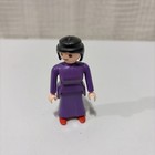 Playmobil Figure Woman Western Victorian  Purple Dress  Red Shoes 3245