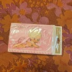 Vintage Hallmark Baby Girl Birth Announcement Nos 12 Factory Seal Mod Flowers