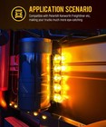 Partsam 21 5  Passenger Air Cleaner Light Bar 5 Glass Watermelon Leds Peterbilt 