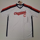 New Vintage Stitches Cleveland Indians Mlb Baseball Jersey Shirt Size L