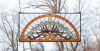 33 5  X 15 75  Handcrafted Stained Glass Panel Hanging Window Panel Hf36