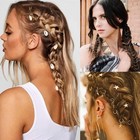 238 Pcs Hair Dreadlock Jewelry Beads Rings Cuffs Accessories For Women Braids