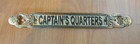 Polished Brass Door Plaque Nautical Beach House Sailor Boat Captain s Quarters