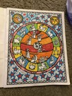Vintage Zodiac Coloring Book Troubador Dennis Redmond 1969 Astrology Art Used
