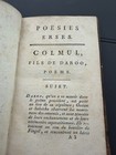    1772 Antique French Poetry Book Ossian Poetry Rare 18th Century Binding Decor   