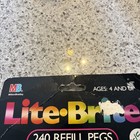 1990 Milton Bradley Lite-brite 240 Refill Pegs Unopened Package 4781
