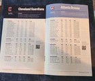2026 Atlanta Braves Game Day Program Cleveland Guardians 4 10-12 Acuna City Unif
