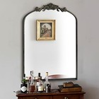 Ornate Black Mirror vintage Arched Baroque Antique Mirorrs For Living Room 