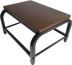 Heavy Duty Wood Step Stool 500 Lbs - Wide Step Stools For Seniors  Dual Anti-   