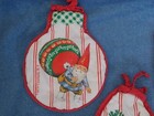 Vintage 1979 Unieboek B v  Christmas Pot Holder  Oven Mitt  Hot Pad With Gnomes