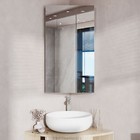 Wall Mount Corner Medicine Cabinet Mirror Bathroom Wall Triple Storage Cabinet