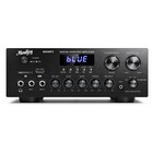 Moukey Mamp1 Stereo Receiver With Bluetooth 400w 2 Channel Power Audio Amplifier