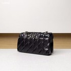 Coach Tabby 26 Quilted Shoulder Bag Leather Black Cp150 Silver  New Crossbody