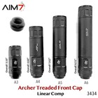 Aim7 Archer Linear Compensator Muzzle Brake 223 30cal 9mm 40  22lr 1 2x28 5 8x24