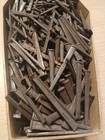 Lot Of 250 Coffin Nails Late 19th Century  Original Blacksmith Forged 1800s Nos