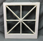Antique Vintage Single 8 Lite Window Sash Shabby White Chic 27x29 Old 521-25b