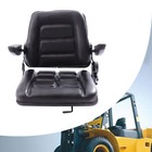 Universal Tractor Seat W slide Tracks For Kubota Bobcat John Deere Ford Black