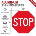T r Large Stop Sign Street Road Sign 30 X 30 Inches  Engineer Grade Reflectiv   