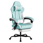 Gaming Chair Massage Lumbar Support Swivel Height Adjustable Headrest Backrest