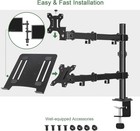 Monitor And Laptop Mount  Monitor Arm With Vented Tray For 13  To 27  Lcd