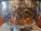 Vintage The Shoreham  s  Logo Hotel Vintage Silver Solder Bowl Or Railroad Piece