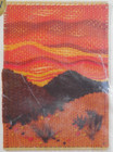 New  Vintage 1977 Sunset Designs Jiffy Weaving Kit  fall Horizon  Sz 4 1 2x6 1 2