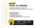 Custom Embroidered Arch Bottom Rocker Name Tag Motorcycle Biker Mc Sew On Patch 
