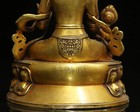 Tibetan Gilt Gold Copper Buddha Statue W Tara old 1338g B