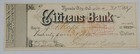 1887 Bank Check  Citizens Bank  Nevada City  Ca - Gaylord