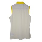Bogner Womens Yellow Sleeveless Golf Polo Top Size Medium
