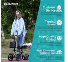 Elenker Yf-9002a Steerable Deluxe Medical Knee Walker 10  Wheels - Silver