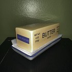 Dwell Studio Stick Of Butter Lidded Yellow Ceramic Butter Dish 3x7   