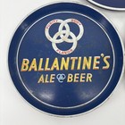  3  Ballantine Ale   Beer Advertising Steel Beer Tray 12in - 2 Sided - Vintage