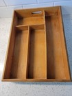 Vintage Wood Utensil Divider  Organizer With Dove Tailed Edges