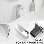Chrome Bathroom Sink Faucet Lavatory Tall Basin Vessel Vanity Mixer Tap W drain