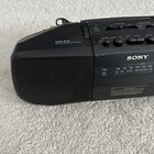 Sony Cfs-b15 Radio Am fm Cassette Tape Boombox Black Stereo Tested Working