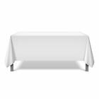 Arkwright s Tablecloth 6 Pack 52 X 52 Polyester Reusable White Or Black Durable