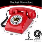 Retro Rotary Dial Phone Sangyn 1960s Vintage Landline Telephone Old Fashioned