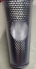 Starbucks Studded Tumbler Silver Platinum Cold Cup 2019 Holiday 24 Oz Siren