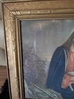 Vintage Mataloni Giovanni Framed Art Print Jesus The Good Shepard W sheep 16x9