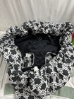 Floppy Seat Ultra Plush Shopping Cart   High Chair Cover Black White Geometric