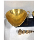 Antique British J Thornton The Viking Cast Iron   Brass Scale And Counterweights