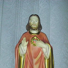 Vtg Original Dolfi Catholic Sacred Heart Jesus 7 75  Religious Statue Figure