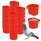 40   Chicken Poultry Hanging Water Feed Cage Cups Rabbit Bird Feeder Bowls